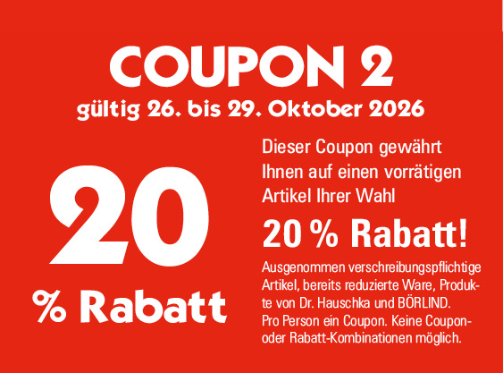 Coupon 1 gültig 9. bis 12. Juni 2025